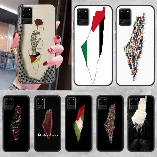 Palestine Broadsword Phone case For Samsung Galaxy Note 4 8 9 10 20 S8 S9 S10 S10E S20 Plus UITRA Ultra black fashion back