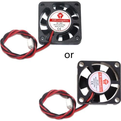 DC 5V/12V/24V Computer CPU Cooler Mini 4010 Cooling Fan 40x40x10mm Small Exhaust Fan for Ender 3 CR-10 3D Printer