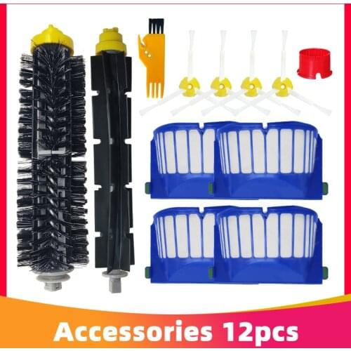 Main Brush Side Brushes Hepa Filter for iRobot Roomba 600 Series 615 664 671 690 691 694 650 660 685 Robotic Vacuum Cleaner
