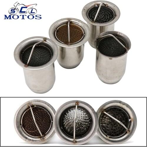 Sclmotos- 51mm/60mm Stainless Steel Motorcycle Exhaust DB Killer Silencer Motorcycle Muffler Noise Sound Eliminator for TMAX CB