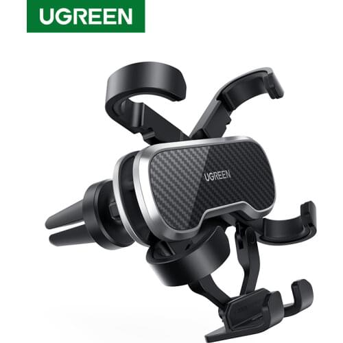 UGREEN Gravity Car Phone Holder For Phone in Car Air Vent Clip Mount Mobile Phone Holder GPS Stand For Xiaomi iPhone XS MAX