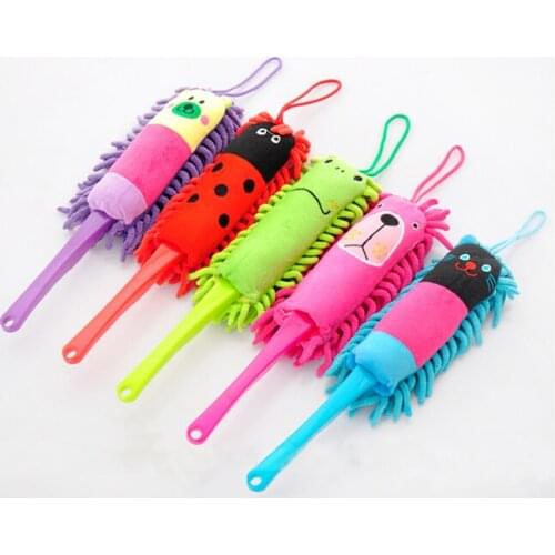 1PC Cute Car Desk Home Cleaning Brush Chenille Cleaner Window Conditioner Furniture Duster Dust Removal Clean Brush Tool OK 0159