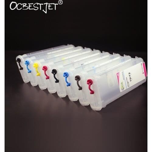 [Third Party Brand] 280ML Refillable Ink Cartridge For HP 70 Cartridge For HP DesignJet Z3100 Z3200 Z3100ps Z3200ps 8 Colors/Set