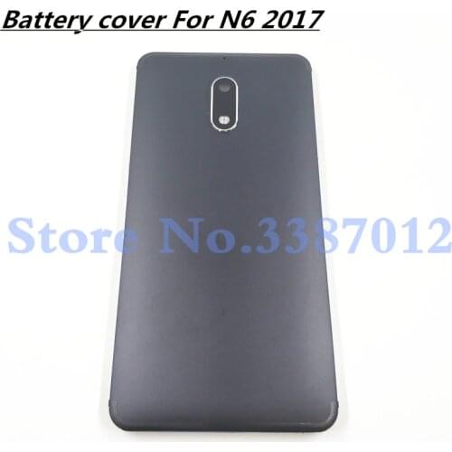 Original Metal Battery Cover For Nokia 6 TA-1021 TA-1033 TA-1025 Housing Rear Back Battery Door Cover Replacement Parts