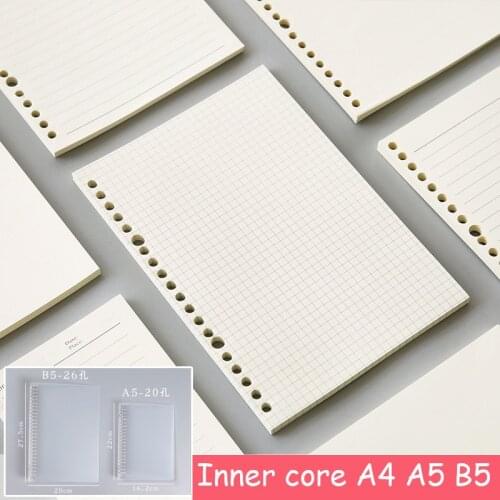 Removable loose-leaf paper for 20/26 hole thickened double-sided loose-leaf notebook inner core office supplies for students