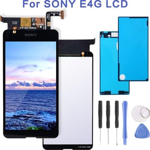 Touch Screen For SONY Xperia E4G E2003 E2033 LCD Display Digitizer Sensor Glass Panel Assembly Replacement Parts 4.7 inch