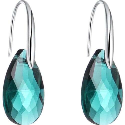 New Fashion Colourful Zircon Water Earrings Unique Simple Earrings Female Jewelry Accessories Banquet Gifts Drop Shipping