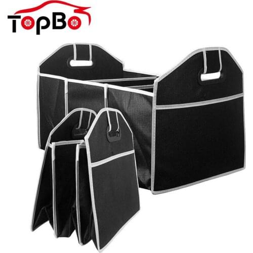Collapsible Car Organizer Storage Box Large Capacity Folding Storage Bag Space Saving Trunk Pouch Storage Bag