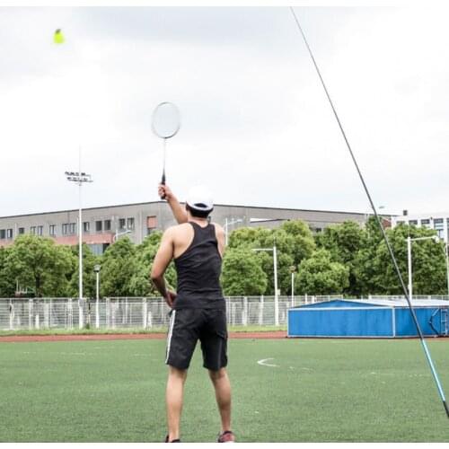 Badminton Trainer Portable Telescopic Elastic Adjustable Self-Study Rebound Power Base Practice Training Device