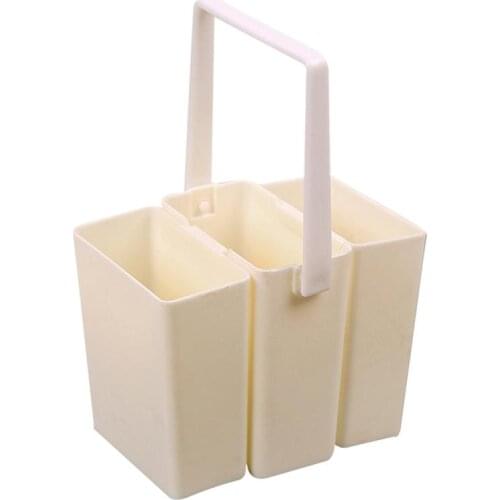 1 Set Practical Durable Plastic Detachable Wash Pen Barrel Brush Washing Bucket Art Supplies for Drawing Home Painting School