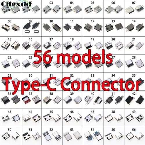 56PCS USB 3.1 Type C Jack Charging Dock Port Plug Type-C Socket Connector For ASUS Lenovo JBL Alcate Huawei Xiaomi Samsung Sony
