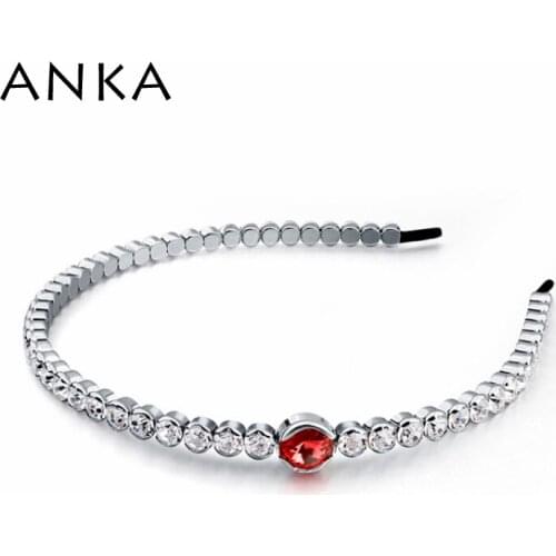 ANKA Promotion Sale Plant Crown Tiara High Quality Hairbands Crystal Girls Hair Band Main Stone Crystals from Austria #108706