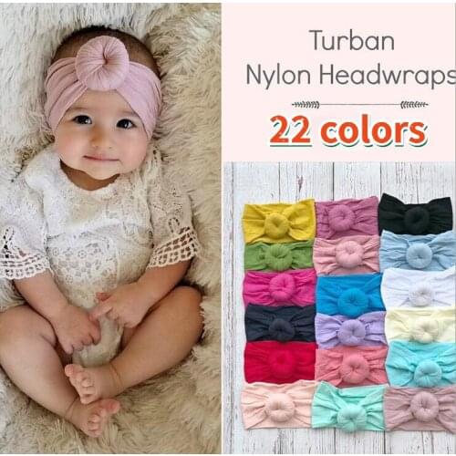 1 PCS Spring Summer Solid Color Baby Headband Girls Twisted Knotted Soft Elastic Baby Girl Headbands Hair Accessories Large Size