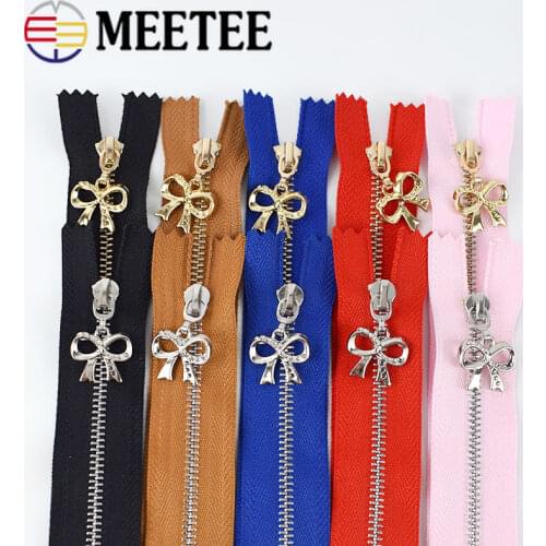 20pcs 15/18/20/25/30cm Metal Zippers for Sewing Gold Silver 3# Close-end Zips Jacket Pocket Bags DIY Garment Accessories