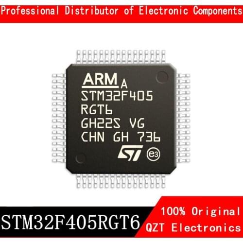 5pcs/lot new original STM32F405RGT6 STM32F405 32F405RGT6 QFP64 microcontroller MCU In Stock