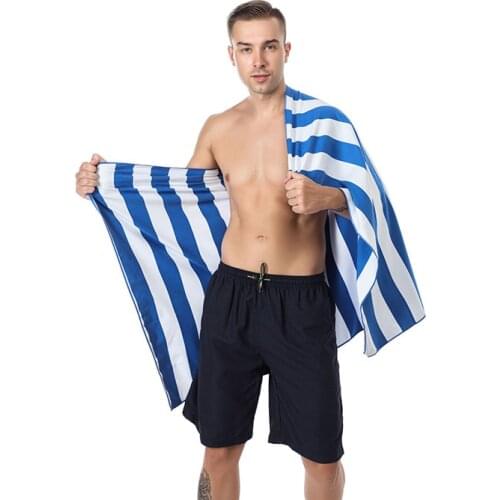 Absorbent Quick-Drying Large Wide Stripe Towel Face/Bath Towel For Men/Women Soft Towels Bathroom Bath Robe Towel Beach Towel