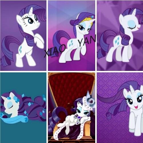 Disney Diamond Painting 5D DIY My Little Pony Painted Series 3 Cartoon Image Sticker Diamond Embroidery Handmade Decoration