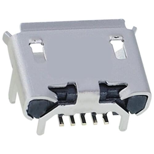Free shipping 10PCS Tape Mike Horn micro usb 5pin 5 pin female legs card socket USB socket
