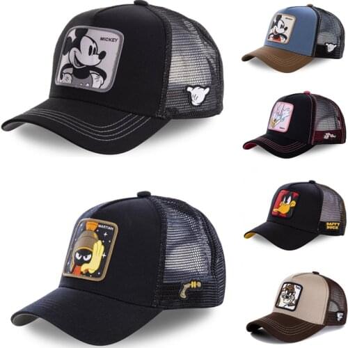 New Brand Anime Star Wars Mickey Snapback Cotton Baseball Cap Men Women Hip Hop Dad Mesh Trucker Hat Dropshipping