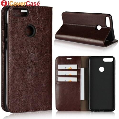 For Huawei P smart Psmart Case Leather Wallet Soft Silicon Cover Capa For Huawei Enjoy 7S Case Mobile Phone Accessory Coque Etui