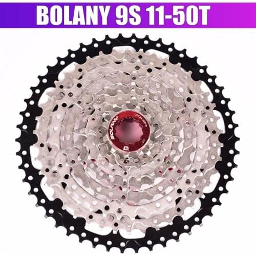 BOLANY 9 Speed Cassette 11-50T Mountain Bike Wide Ratio MTB Bicycle 9S Freewheel Compatible with M430 M4000 M590 M4050