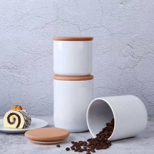 Modern European Ceramic Seal Canister Miscellaneous Grain Tea Canister Simple Home Kitchen Strain Free Food Storage Organization