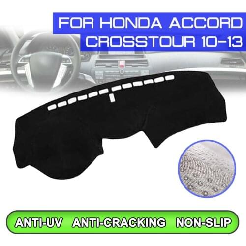 Car Dashboard Mat Anti-dirty Non-slip Dash Cover Mat UV Protection Shade Sticker for Honda Accord Crosstour 2010 2011 2012 2013