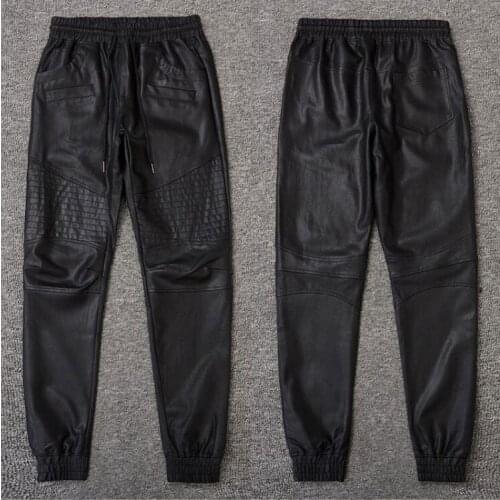 Leather Pants 2021 swag Casual Pants Elastic Outdoor Army Trousers Men Many Pockets Waterproof Wear Resistant Tactical Pants