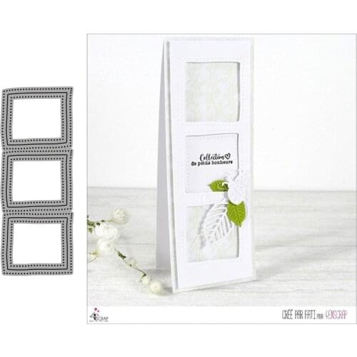 Square Hollow Metal Cutting Dies for Scrapbooking Handmade Mold Cut Stencil New 2021 DIY Card Make Mould Model Craft Decoration