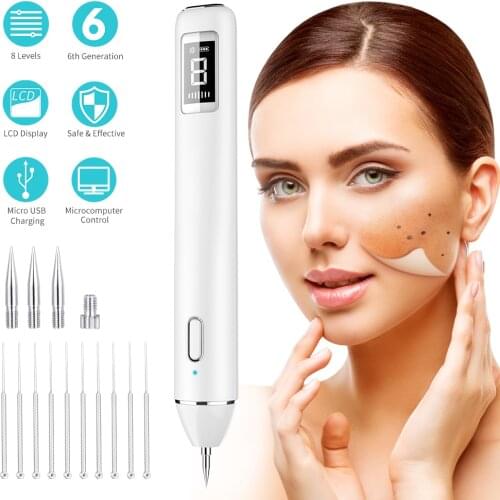 Laser Freckle Removal Machine Face Skin Mole Remover Dark Spot Cleaner Wart Tag Tattoo Spot Removal Pen Salon Home Beauty Device