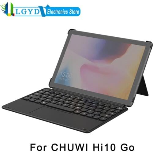 CHUWI 2 in 1 Magnetic Suction Keyboard + Protective Case with Holder For CHUWI Hi10 Go, PU Material + PC Cover