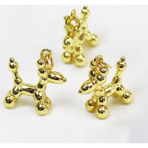 20 Pieces Fashion Cartoon Dog pendants Accessories jewelry making charm Balloon Dogs pendants for jewlery making 8505
