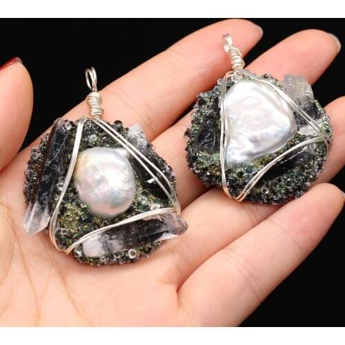 New Style Pendant Natural Freshwater Pearl Irregular Winding For Jewelry Making DIY Necklace Bracelet Accessory