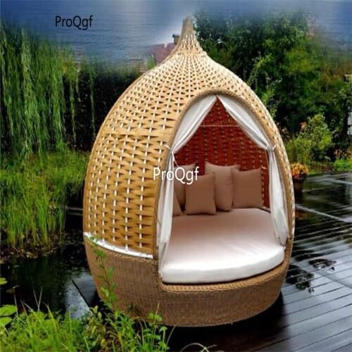 Prodgf 1 Set 150*168*190cm minshuku hot rattan furniture bed