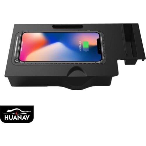 QI Car Wireless Charger For BMW x3/x4 2018-2019 Intelligent Infrared Fast Wireless Charging Car Phone Holder for iphone Samsung