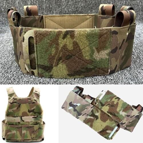 Tactical Military FCSK Vest Quick Release Cover Plate Carrier Elastic Cummerbund Waist Cover Airsoft Gear