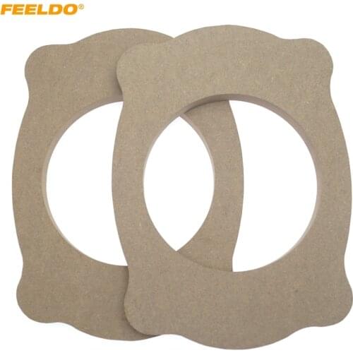FEELDO 2pcs/set 6.5" To 6x9 Universal Auto Stereo Speaker Spacer Wooden Rings Bracket Holder Adapter Speaker Pads#6079