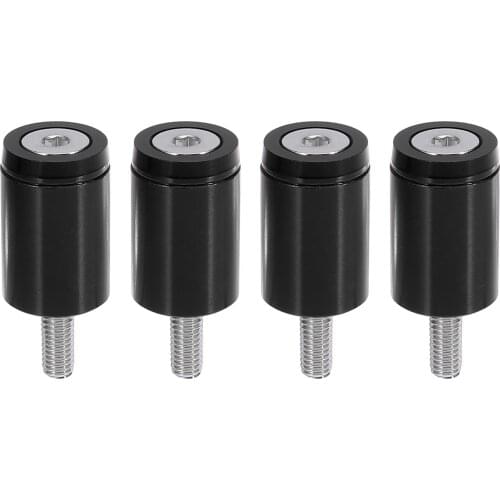 Uxcell 4pcs M6x1.0 Aluminum Alloy Bumper Washer Bolt Washer Spacer Fastener for Car Motorcycle