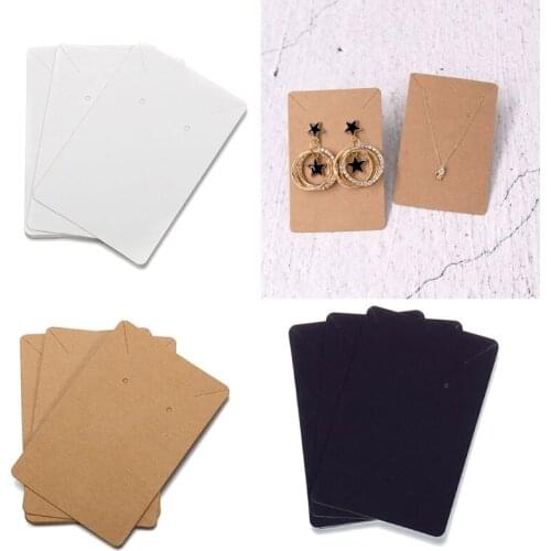 50pcs/lot Earrings Necklaces Display Cards for Jewelry Boxed and Packaging Cardboard Hang Tag Card Ear Studs Paper Card 6x9cm