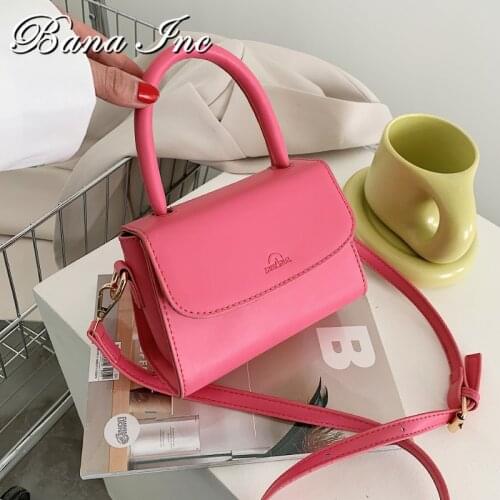 Women Clutch Purse Macarone Small Handbags For Women 2021 Leather Flap Hand Purse Pink Mini Crossbody Shoulder Bags Ladys Totes