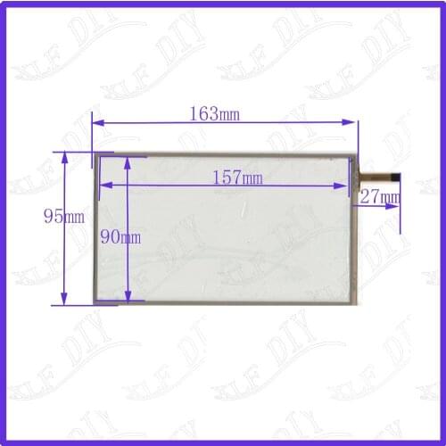 ZhiYuSun AM 3715 7inch 4Wire Resistive TouchScreen Panel Digitizer 163*95mm this is compatible For GPS car