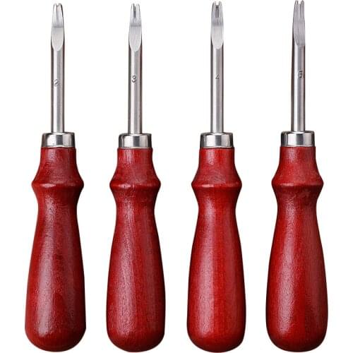 1Pcs Leather Edge Cutter Skiving Tool Handle Leather trimmer Edge Skiving Beveler Craft DIY Leathercraft Tools 0.8/1/1.2/1.5mm