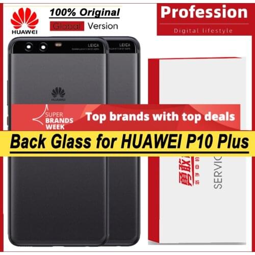 100% Original for Huawei P10 Plus Back Battery Cover Housing Door Panel Case Battery Cover with Camera Lens