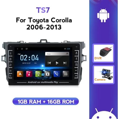 2 Din Android Car radio tape recoder For Toyota Corolla E140/150/2006 2007 2008 2009 2010 2011 2012 2013 GPS USB Multimedia