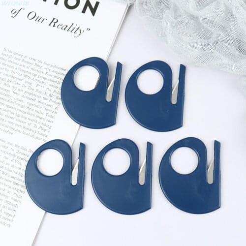 2pcs Plastic Mini Letter Knife Mail Envelope Opener Safety Paper Guarded Cutter Envelope Knife Paper Cutter