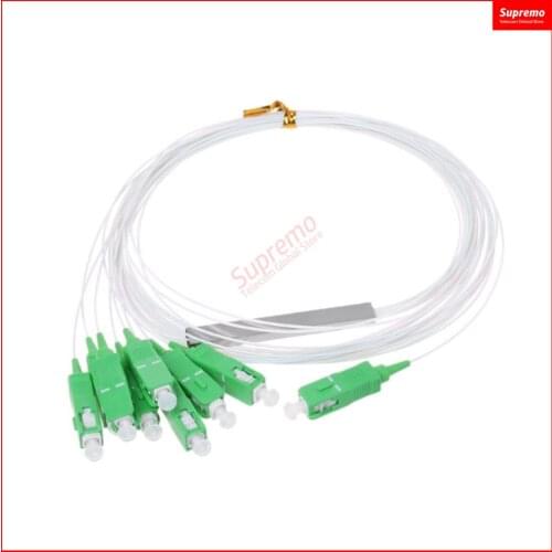 5 PCS/Lot PLC Optical Splitter SC APC 1X8 1×16 FTTH Fiber Optic Splitter FBT Optical Coupler Single Mode Simplex Steel Pipe