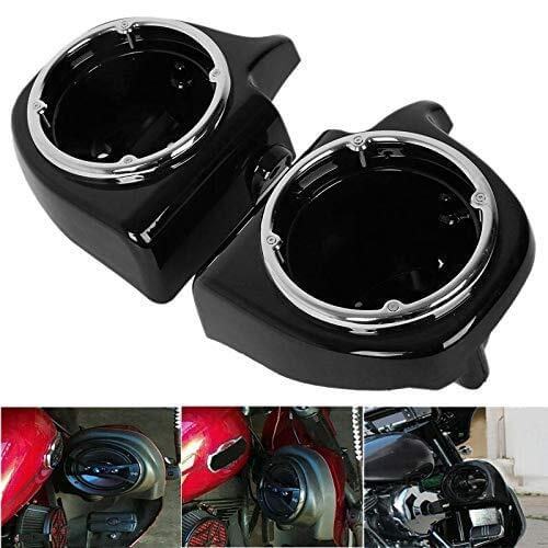 6.5'' Motorcycle Speaker Pods Lower Vented Fairing Speaker Box Pod for 1994-2013 Harley Touring Street Glide