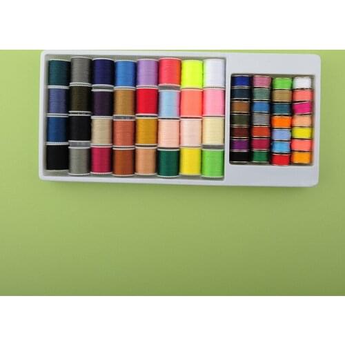 60 Piece Sewing Thread Kit Mixed Colors Sewing Thread Set for Sewing Machine