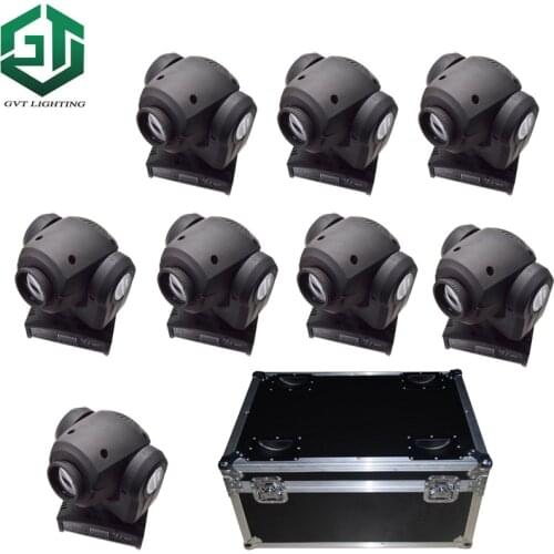 8pcs/lot With a flight case 30w led spot moving head light led patterns lights 30w led gobo lamp disco dj nightclub Bar show