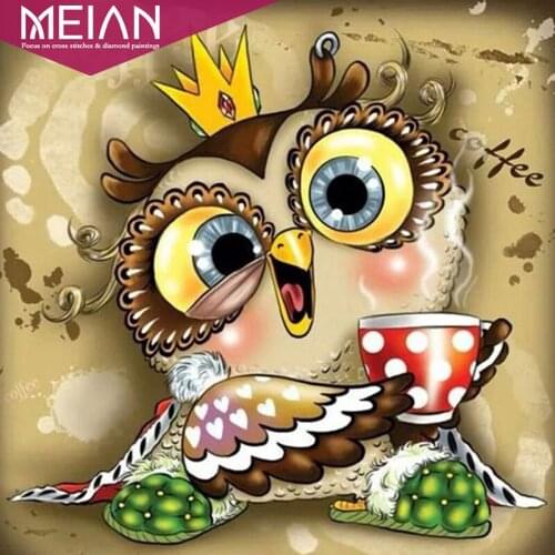 5D DIY Diamond Embroidery cute Owl Full Round Diamond Painting Cartoon Diy Diamond Mosaic new arrival Handmade Child Gift